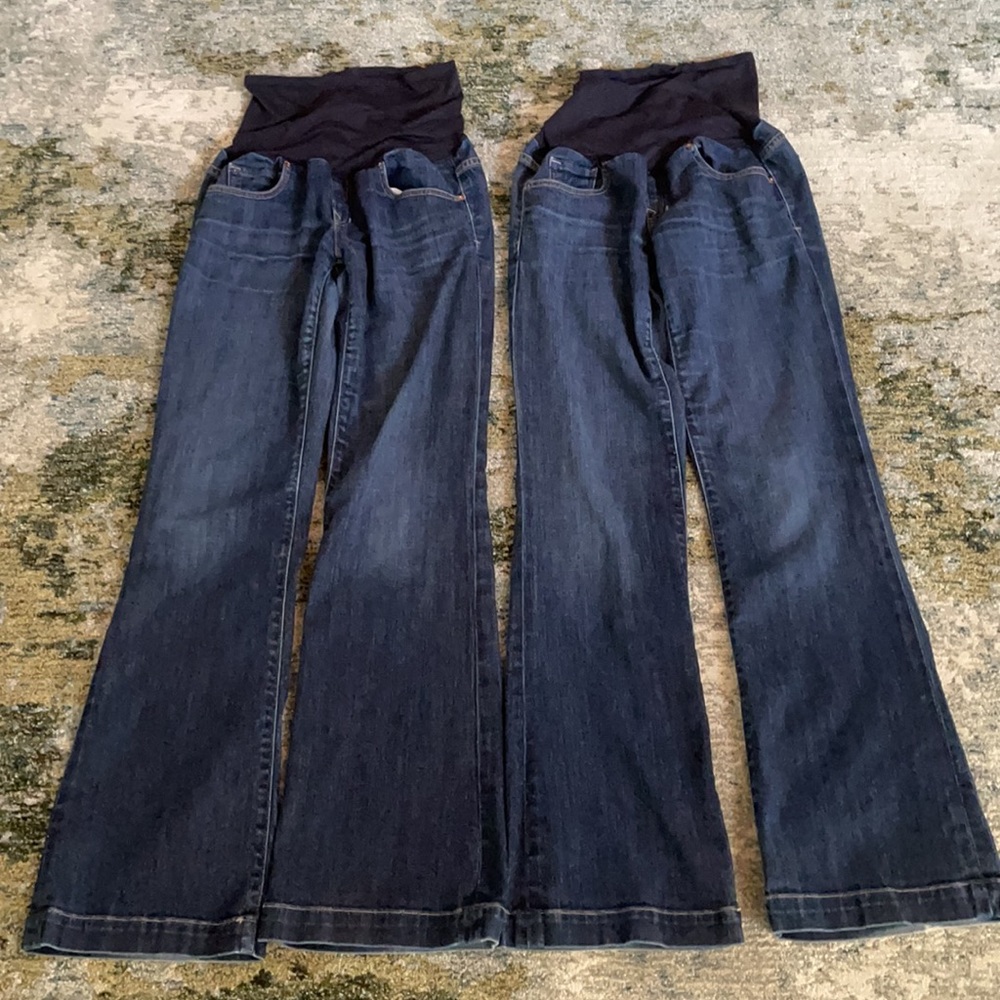 Gap Maternity Long & Lean Jeans - 2 pair